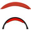 GEEKRIA Cuscinetto per archetto in tessuto Mesh Geekria, compatibile con cuffie Logitech G430, G930, F450, ricambio per riparazione fascia (Rosso).