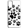 Mixroom - Cover Custodia Back case In TPU Silicone Morbida Per Motorola Moto G84 5G Fantasia Orme Gatto E75