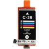 vhbw cartuccia d'inchiostro multicolore compatibile con Canon Pixma IP100v, IP110, IP100P, ip100 stampante (compatibile, 13 ml) - Sostituisce CLI-36