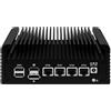 ROUAFWIT Micro Firewall N150 Fanless Mini PC, Router Appliance Computer, Support OS, OPNsense, 4 x 2.5Gbe i226-V, TF, AES-NI, Barebone, NO RAM NO Storage, NO System