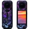 Generic Adesivo per Insta360 X5, copertura protettiva per fotocamera impermeabile, antigraffio, adesivo colorato in PVC per accessori Insta360 X5 (13)