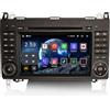 Erisin 7 pollici 8-Core 4GB+64GB Android 14 Autoradio Bluetooth GPS Navigatore per Mercedes Classe A/B W169 W245 Sprinter Viano Vito VW Crafter CarPlay Android Auto DAB+ DSP Wifi 4G CD DVD Canbus