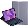 YKWXSC Cover con Tastiera per Lenovo Tab Idea 11 Tablet 11'' TB336ZU/TB336FU 2025, Disposizione ltaliana con 7 Colori Illuminato Senza Fili Staccabile Custodia, Violetta