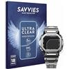 savvies Pellicola Protettiva per Casio G-Shock GMW-B5000D-1ER | 18 Pezzi Chiara Protezione Schermo Made in Germany Schermo Protettivo Trasparente