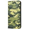 Mixroom - Custodia Cover Case a Libro per iPhone 12 Mini con Stand in Ecopelle Chiusura Magnetica Portafoglio Parte Interna in TPU Morbida Fantasia Mimetica Militare F87