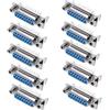Oiyagai 10 Pezzi Connettore DB15 Femmina, Saldatura, Sostituzione, Con Vite di Blocco
