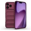 RankOne Custodia in Silicone Liquido Airbag per Smartphone, Compatible with iPhone 17 Pro Max (6.9 Inches) - Viola Scuro
