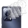 GMUJIAO [4 Pack Pellicola Protettiva Compatibile con Xiaomi 13 Lite,Fotocamera Pellicola Protettiva,Pellicola Fotocamera,Anti-Graffio,Durezza 9H-Trasparente