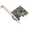 Dpofirs Scheda Adattatore Seriale PCI Express RS232 a 1 Porta, Scheda Controller Host Seriale PCIe RS232, Scheda Adattatore Seriale PCIe X1 a RS232 per DOS Linux