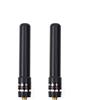 Vineyuan Confezione da 2 antenne bidirezionali a doppia banda, 145/435 MHz SMA femmina ad alto guadagno HH-S518 SMA femmina UV Dual Band antenna corta per radio prosciutto mobile Kenwood Puxing Wouxun Baofeng