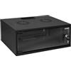 HMF 65704-02 Armadio rack 19 pollici, Armadio di rete | 4 U | 400 mm di profondità | porta in vetro | nero