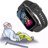 Weyot Orologio Salvavita per Anziani, Smartwatch Anziani con Rilevamento delle Cadute, Videochiamata HD, Chiamata Vocale HD E Impermeabile IP67, per Demenza Alzheimer,Black