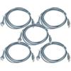 vhbw 5x cavo dati da spina USB 2.0 a spina RJ45 compatibile con Symbol DS9808, DS9208, LS1203, DS8101 lettore codici a barre - Cavo, 2 m grigio