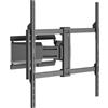 MAXMOUNT Heavy-Duty - Supporto da parete ultra sottile per TV 50-100 pollici, inclinabile e girevole, supporto per TV fino a 65 kg, VESA 800x600 - Supporto da parete per TV Slim, nero