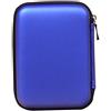 Wdfnexalai 2.5 HDD Bag External USB Hard Disk Carry Mini Usb Cable Case Auricolare U Disk Pouch, blu