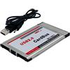 XUJIAN Scheda PCMCIA USB 2.0 CardBus 2 Porte 480M per Computer Portatile, 500218399