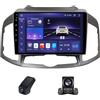 Yihyati 9 Pollici Radio Android per Chevrolet Captiva 1 2011-2016 - Wireless CarPlay & Android Auto/Navigazione GPS/Controllo del Volante/Bluetooth/Controllo del volante/Camera 1080P(B,X2)