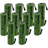 Electron 10x Batteria ricaricabile Ni-Mh Stilo AA 1,2V 2600mAh con linguette lamelle terminali a saldare per pacco pacchi batteria