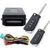MASO Style16 - Kit per chiusura centralizzata dell'auto con telecomando, universale, con scatola di controllo, 2 telecomandi di ricambio per chiusura centralizzata dell'auto