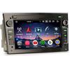Erisin 8-Core 4GB+64GB Android 14 Autoradio GPS Navigatore per Opel Corsa C/D Meriva Zafira Antara Astra H Vectra 7 Pollici Schermo Supporto CarPlay Android Auto WiFi 4G Bluetooth DSP DAB+ RDS FM USB