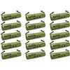 Electron 15x Batteria ricaricabile Ni-Mh Stilo AA 1,2V 2000mAh con linguette lamelle terminali a saldare per pacco pacchi batteria