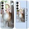 Yoedge Custom Cover Personalizzata Custodia per Samsung Galaxy A25 5G 6,5 con Foto Testi Disegni, TPU Silicone Personalizza Case con Immagine, Personalizzabili Case per Samsung A25 5G, Azzurro