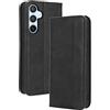 RonRun Cover Samsung Galaxy A54 5G, Custodia a Libro con Supporto Stand e Slot Porta Carte Case a Portafoglio Magnetica in Pelle PU Adatto per Samsung Galaxy A54 5G, nero