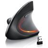 AIRENA Mouse Wireless ergonomico, Wireless Gaming mouse ottico verticale, prevenzione del mouse braccio gomito del tennista,3 livelli DPI regolabile 3200/1600/1200 per laptop, PC, computer