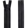 TENDAGGIMANIA Cerniera Lampo Divisibile con Catena 10 MM -Colore NERO -Lunghezza 100 CM - Cerniera Lampo Doppio Cursore ANTI CORROSIONE ANTI UV in Nylon ideale per Nautica e Ambienti esterni