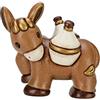 THUN - Asinello Marrone con Fiaschi - Statuine Presepe Classico - Ceramica - I Classici
