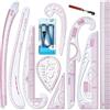 Generic Set di righelli per sarti, Designer, 11 Pezzi, RULER, ABS, Modern, 60 cm