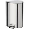 Joseph Joseph EasyStore Luxe Pattumiera a Pedale, 5 Litri, Coperchio con Chiusura Silenziosa, Secchio Rimovibile, Bagno, Camera da letto, Ufficio, Acciaio Inox