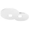 Top Light CLOUD PLAFONIERA SAGOMATA MODERNA LED METALLO BIANCO 2 LUCI