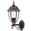 rabalux Toronto - Lampada da parete per esterni in metallo, E27, 100 W, oro antico, 27 x 20,5 x 49 cm