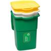 DEA HOME Pattumiera per raccolta differenziata ECO3, kit da 3 pattumiere da 50 litri, in plastica da interno ed esterno, (verde, blu, arancione)