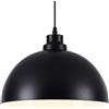 LQZCXMF Lampade A Sospensione A Soffitto Paralume per Lampadario Industriale Nero Lucidato A Olio Illuminazione A Sospensione Rustica in Metallo Lampade A Sospensione con Attacco E26 Ristorante