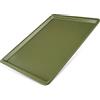 Zenker Teglia Piastra Pizza Biscotti 42 x 32 cm, in Acciaio Carbon Steel Rivestimento Antiaderente ILAG in Cera di Carnauba, Colore Verde Oliva, Linea Green Vision