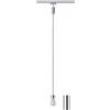 Paulmann 95436 URail Lampada a sospensione 2Easy E27 max. 20W dimmerabile 230V Cromato opaco, Sistema su binari URail - Lampadina a scelta