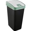 keeeper Cestino Premium con Coperchio Ribaltabile, Soft-Touch, 45 L, Magne, Nordic Green (Verde)