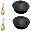 rigyeg 2Pcs 6cm 6.1 Pollici Rotondo Luce Solare Ricambio Top Pannello Solare Lanterna Coperchio con Luci Della Stringa per Outdoor FAI DA TE Solar Flower Lights