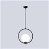 HWSY Lampadari a 1 Luce Oro/Nero Illuminazione a soffitto per Interni Lampadario Post-Vetro Lampada a Sospensione Rotonda Lampade a Sospensione a Globo Plafoniera in Ottone Spazzolato Interesting