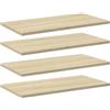 vidaXL Ripiani per Libreria 4pz Rovere Sonoma 60x30x1,5cm Multistrato