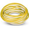 Generico UNIVERSO STRISCIA STRIP LED NEON FLEX 5 METRI DC 12V IMPERMEABILE DA ESTERNO IP65 MODELLABILE COLORI ASSORTITI (GIALLO)