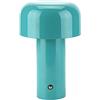 HJLRR Lampada da tavolo a fungo, ricaricabile USB lampada da tavolo a LED, dimmerabile, portatile, senza fili per camera da letto, soggiorno, studio, decorazione,blu
