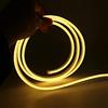 XUNATA 4m Bianco Caldo Striscia di Luce al Neon a LED con Interruttore, Alimentazione USB 5V, Luci per tubi in PVC Colorato, IP65 Impermeabile, Flessibile, Taglia a Misura
