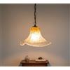 Generico Lampadario a Sospensione Classico in Vetro Di Murano, 1 Luce, per Cucina, Bagno, Camera, Soggiorno, Scala, Corridoio art. andres
