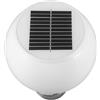 HOLIDYOYO Lampione Solare per Colonne da Esterno Ip65 LED 1.2w Luce Bianca Base Rotonda in Alluminio e Plastica per Giardino e Cancello Colore Casuale