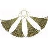 BEL AVENIR Confezione da 4 nappe con passanti, realizzate a mano, accessori fai da te per la decorazione della casa (verde misto)
