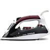 G3 Ferrari G40017 Califfo Ferro da Stiro a Vapore, 2200W, Piastra INOX, 100 g/min, Funzioni Self-Clean e spray, 280cc, Bianco/Nero