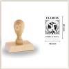 Trodat Ex Libris Timbro Personalizzabile | Ex Libris Timbro Personalizzato in Legno | PASSIONE DANZA | Template Grafici Pronti da Personalizzare | Idea Regalo per Appassionati di Lettura